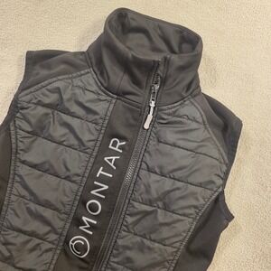Montar Vest Womens S Black Quilted Hybrid Equestrian Outdoor Streetwear Gorpcore